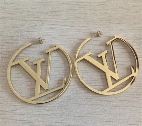 louis vuitton inspired earrings|authentic louis vuitton earrings.